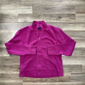 Women's Pink Zip-Up Sweater